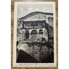 PERU TEMPLO DEL SOL CUZCO ANTIGUA TARJETA POSTAL